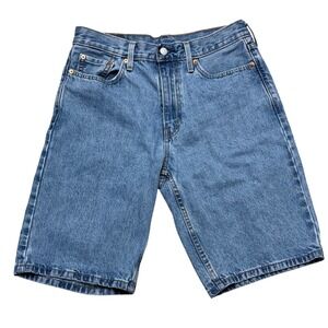 Levis 469 Loose Fit Denim Shorts Mens 30 Blue Jean Shorts 100% Cotton